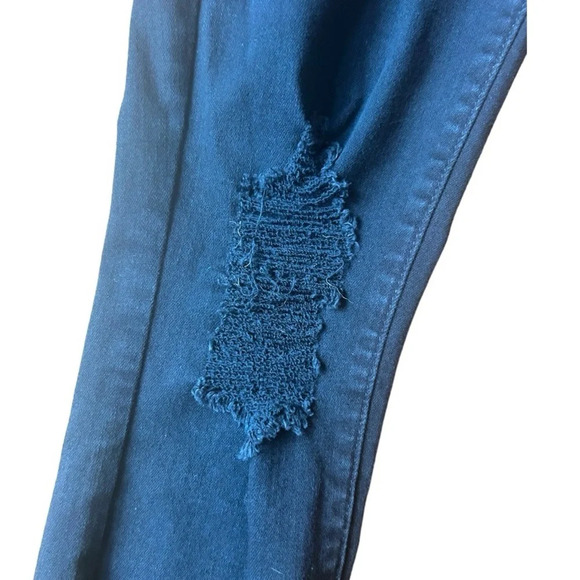 L’agence Slim Jeans Faded Black with Distressed Knees Women’s Size 27 - Picture 5 of 11